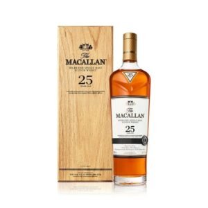 The Macallan 25 Years Old Sherry Oak 43% 700 mL (2024) 麥卡倫25年雪莉橡木桶單一麥芽蘇格蘭威士忌 43% 700毫升（2024版）